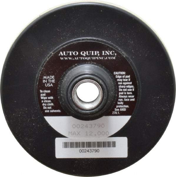 AutoQuip - 4-1/2" Diam Hook & Loop Disc Backing Pad - Medium Density, 12,000 RPM - Caliber Tooling