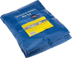 Value Collection - 25' Long x 20' Wide Polyethylene Tarp & Dust Cover - Blue - Caliber Tooling