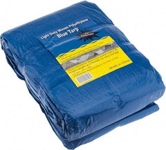 Value Collection - 40' Long x 30' Wide Polyethylene Tarp & Dust Cover - Blue - Caliber Tooling