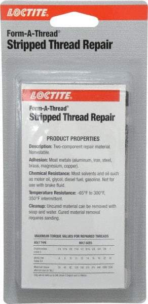 Loctite - 48 mL Syringe, Blue/Gray, Liquid Thread Repair Kit - Series 286 - Caliber Tooling