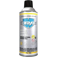 Sprayon - 10 oz Aerosol Dry Graphite Penetrant/Lubricant - Black, -40°F to 850°F, Food Grade - Caliber Tooling