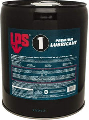 LPS - 5 Gal Pail Dry Film Penetrant/Lubricant - Clear Yellow, Food Grade - Caliber Tooling