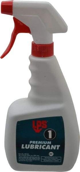 LPS - 22 oz Trigger Spray Bottle Dry Film Penetrant/Lubricant - Clear Yellow, Food Grade - Caliber Tooling