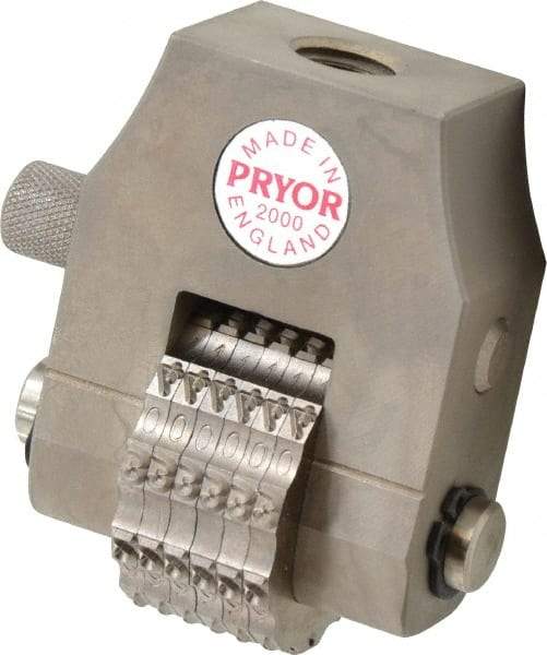 Pryor - 1/8 Inch Size, Numbering Head - Numbers, Hand or Machine Usage - Caliber Tooling