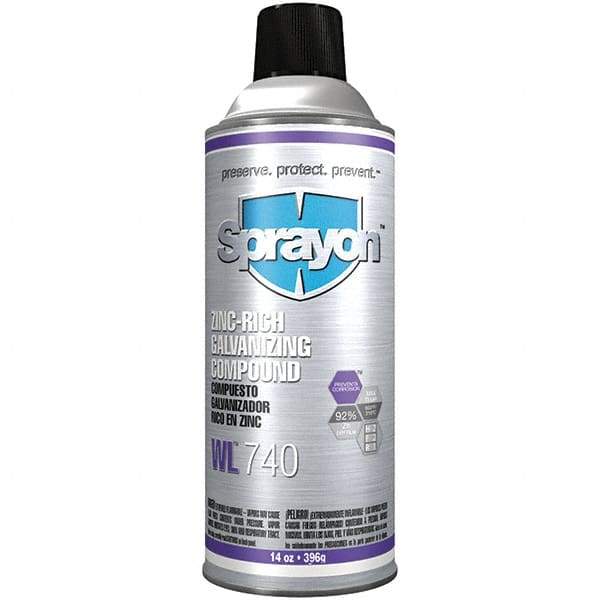 Sprayon - 16 oz Zinc Cold Galvanizing Compound - Comes in Aerosol - Caliber Tooling