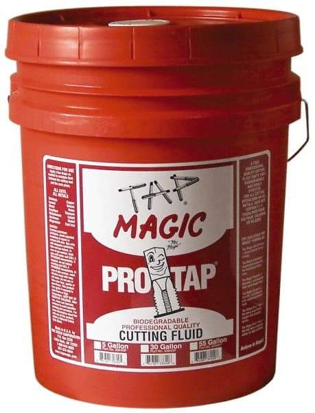 Tap Magic - Tap Magic ProTap, 5 Gal Pail Cutting & Tapping Fluid - Semisynthetic, For Boring, Broaching, Drilling, Engraving, Facing, Milling, Reaming, Sawing, Threading, Turning - Caliber Tooling