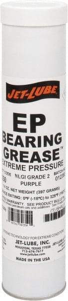 Jet-Lube - 14 oz Cartridge Extreme Pressure Grease - Purple, Extreme Pressure, 325°F Max Temp, NLGIG 2, - Caliber Tooling