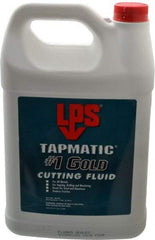 LPS - Tapmatic #1 Gold, 1 Gal Bottle Cutting & Tapping Fluid - Straight Oil, For Boring, Broaching, Drilling, Engraving, Facing, Milling, Reaming, Sawing, Tapping, Threading, Turning - Caliber Tooling