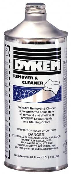 Dykem - Layout Fluid Remover and Thinner - 32 Ounce Bottle - Caliber Tooling