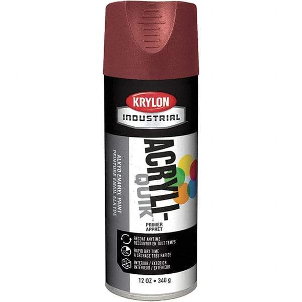 Krylon - 16 oz Ruddy Brown Primer - 15 to 20 Sq Ft Coverage, Direct to Metal, Quick Drying, Interior/Exterior - Caliber Tooling