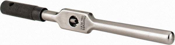 Starrett - 1/16 to 1/4" Tap Capacity, Straight Handle Tap Wrench - 6" Overall Length - Caliber Tooling