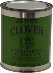 Loctite - 1 Lb Grease Compound - Compound Grade Coarse, Grade G, 80 Grit, Black & Gray, Use on General Purpose - Caliber Tooling