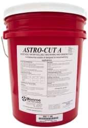 Monroe Fluid Technology - Astro-Cut A, 5 Gal Pail Cutting & Grinding Fluid - Water Soluble, For CNC Milling, Drilling, Tapping, Turning - Caliber Tooling