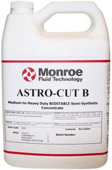 Monroe Fluid Technology - Astro-Cut B, 1 Gal Bottle Cutting & Grinding Fluid - Semisynthetic, For CNC Milling, Drilling, Tapping, Turning - Caliber Tooling