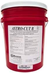 Monroe Fluid Technology - Astro-Cut B, 5 Gal Pail Cutting & Grinding Fluid - Semisynthetic, For CNC Milling, Drilling, Tapping, Turning - Caliber Tooling