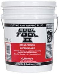 Monroe Fluid Technology - Cool Tool II, 5 Gal Pail Cutting & Tapping Fluid - Straight Oil, For Blanking, Boring, Broaching, Drilling, Hobbing, Milling, Reaming, Tapping, Turning - Caliber Tooling