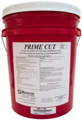 Monroe Fluid Technology - Prime Cut, 5 Gal Pail Cutting & Grinding Fluid - Water Soluble, For CNC Milling, Drilling, Tapping, Turning - Caliber Tooling