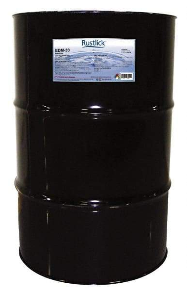 Rustlick - Rustlick EDM-30, 55 Gal Drum EDM/Dielectric Fluid - Straight Oil, For Electric Discharge Machining - Caliber Tooling