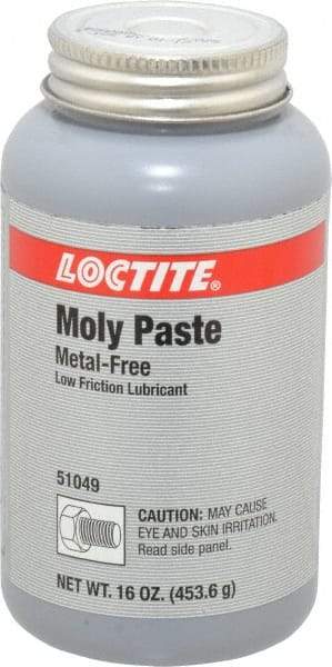 Loctite - 1 Lb Can General Purpose Anti-Seize Lubricant - Molybdenum Disulfide, -20 to 750°F, Black, Water Resistant - Caliber Tooling