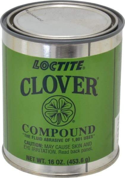 Loctite - 1 Lb Grease Compound - Compound Grade Coarse, Grade F, 100 Grit, Black & Gray, Use on General Purpose - Caliber Tooling