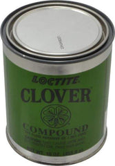 Loctite - 1 Lb Grease Compound - Compound Grade Medium, Grade D, 180 Grit, Black & Gray, Use on General Purpose - Caliber Tooling