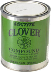 Loctite - 1 Lb Grease Compound - Compound Grade Super Fine, Grade 2A, 400 Grit, Black & Gray, Use on General Purpose - Caliber Tooling