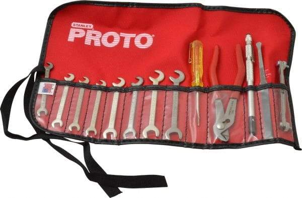 Proto - 13 Piece, 13/64 to 3/8", Ignition Wrench Set - Inch System of Measurement, Satin Finish - Caliber Tooling