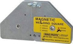 Mag-Mate - 7-5/8" Wide x 1-3/8" Deep x 3-3/4" High, Rare Earth Magnetic Welding & Fabrication Square - 120 Lb Average Pull Force - Caliber Tooling