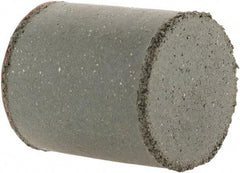 Cratex - 7/8" Max Diam x 1" Long, Cylinder, Rubberized Point - Coarse Grade, Silicon Carbide, 1/4" Arbor Hole, Unmounted - Caliber Tooling