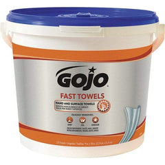 GOJO - Pre-Moistened Hand Cleaning Wipes - Center Pull, 11" x 7-3/4" Sheet Size, Blue - Caliber Tooling