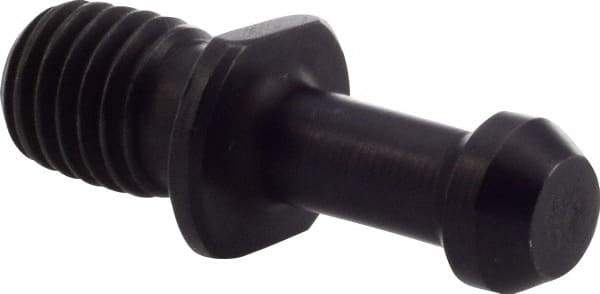 Kennametal - BT40 Taper, 5/8-11 Thread, 45° Angle Radius, Standard Retention Knob - 2-1/8" OAL, 0.588" Knob Diam, 1.266" from Knob to Flange - Exact Industrial Supply