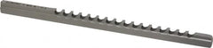 Dumont Minute Man - 4mm Keyway Width, Style B-1, Keyway Broach - High Speed Steel, Bright Finish, 1/4" Broach Body Width, 19/64" to 1-11/16" LOC, 6-3/4" OAL, 1,140 Lbs Pressure for Max LOC - Caliber Tooling