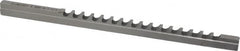 Dumont Minute Man - 5mm Keyway Width, Style B-1, Keyway Broach - High Speed Steel, Bright Finish, 1/4" Broach Body Width, 19/64" to 1-11/16" LOC, 6-3/4" OAL, 1,860 Lbs Pressure for Max LOC - Caliber Tooling