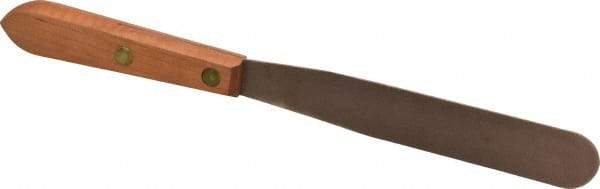 Ampco - 1" Wide Nickel Copper Spatula - Stiff, Wood Handle, 10-1/4" OAL - Caliber Tooling