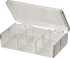 Flambeau - 3" Wide x 1-1/8" High x 4-5/8" Deep, Small Parts Box - K-Resin Frame, 6 Compartments, 1-1/4" Wide x 7/8" High x 1-3/8" Deep Bin - Caliber Tooling