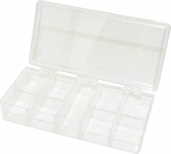 Flambeau - 3-3/4" Wide x 1-1/4" High x 7" Deep, Small Parts Box - K-Resin Frame, 9 Compartments, 1" High Bin - Caliber Tooling