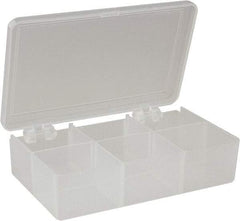 Flambeau - 4-5/8" Wide x 1-1/8" High x 3" Deep, Small Parts Box - Polypropylene Frame, 6 Compartments, 1-1/4" Wide x 7/8" High x 1" Deep Bin - Caliber Tooling