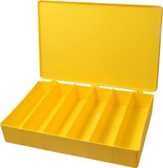 Flambeau - 13-1/8" Wide x 2-5/16" High x 9" Deep, Small Parts Box - Polypropylene Frame, 6 Compartments, 8-1/4" Wide x 2" High x 2" Deep Bin - Caliber Tooling