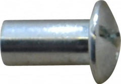 Made in USA - #10-24 Thread Barrel, Slotted/Phillips Drive, Steel Sex Bolt & Binding Post - Zinc-Plated Finish, 1/2" Long Barrel - Caliber Tooling