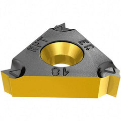 Iscar - 16IR Internal Right Hand 20 UN Laydown Threading Insert - Grade IC1007, TiAlN Coated Carbide, 9.52mm Inscribed Circle - Caliber Tooling