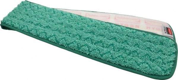 Rubbermaid - 36-1/2" Long x 5-1/2" Wide Microfiber Dust Mop Pad - Hook & Loop, Green - Caliber Tooling