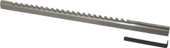 Value Collection - 3/16" Keyway Width, Style C, Keyway Broach - High Speed Steel, Bright Finish, 3/8" Broach Body Width, 25/64" to 2-1/2" LOC, 11-3/4" OAL - Caliber Tooling