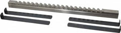 Value Collection - 5/8" Keyway Width, Style E, Keyway Broach - High Speed Steel, Bright Finish, 3/4" Broach Body Width, 1" to 6" LOC, 15-1/2" OAL - Caliber Tooling