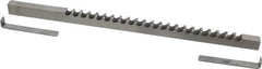 Dumont Minute Man - 3/8" Keyway Width, Style C, Keyway Broach - High Speed Steel, Bright Finish, 3/8" Broach Body Width, 25/64" to 2-1/2" LOC, 11-3/4" OAL, 4,340 Lbs Pressure for Max LOC - Caliber Tooling