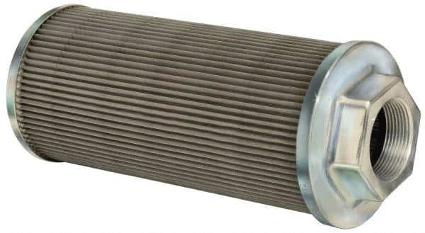 Flow Ezy Filters - 100 Mesh, 284 LPM, 75 GPM, 5.4" Diam, Female Suction Strainer without Bypass - 2-1/2 Port NPT, 12-1/2" Long - Caliber Tooling