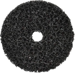 3M - 4" Very Coarse Grade Silicon Carbide Deburring Disc - 5/8" Center Hole, Arbor Connection, Black, 6,000 Max RPM - Caliber Tooling