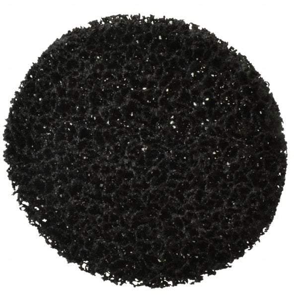 3M - 5" Very Coarse Grade Silicon Carbide Deburring Disc - 1/2" Center Hole, Arbor Connection, Black, 5,000 Max RPM - Caliber Tooling