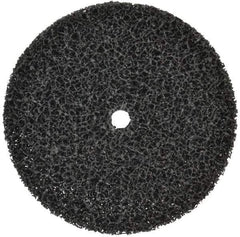 3M - 7" Very Coarse Grade Silicon Carbide Deburring Disc - 5/8" Center Hole, Arbor Connection, Black, 3,300 Max RPM - Caliber Tooling