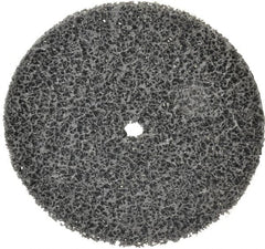 3M - 8" Very Coarse Grade Silicon Carbide Deburring Disc - 5/8" Center Hole, Arbor Connection, Black, 3,000 Max RPM - Caliber Tooling