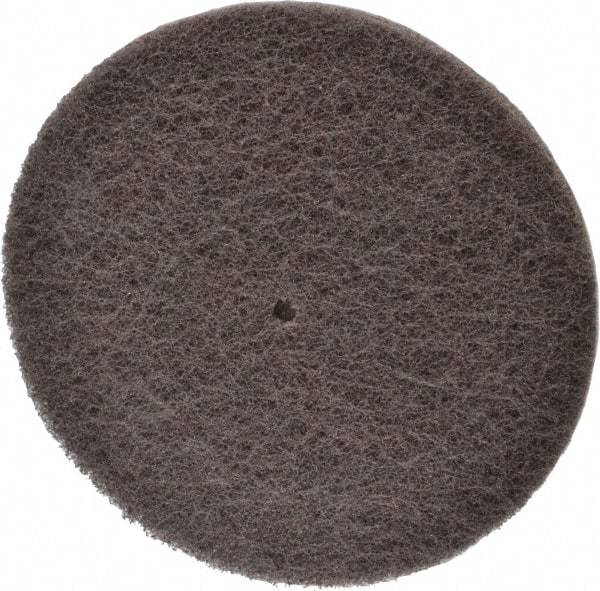 3M - 6" Very Fine Grade Silicon Carbide Deburring Disc - 1/4" Center Hole, Arbor Connection, Brown, 4,000 Max RPM - Caliber Tooling